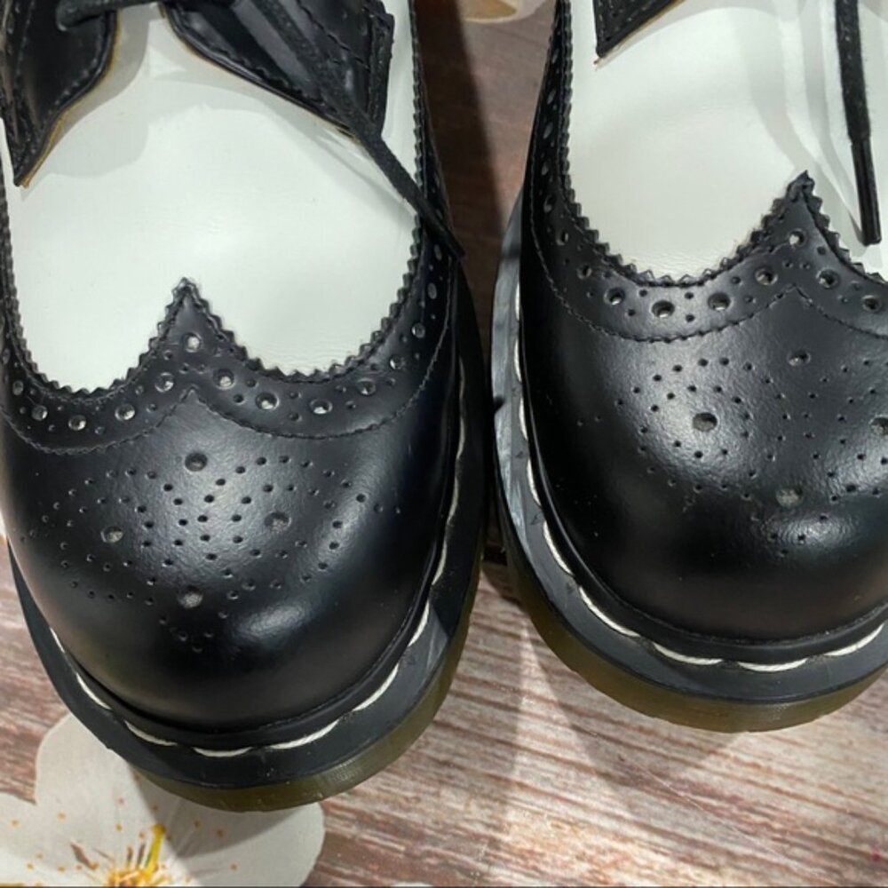 Dr. Martens Black and White Loafers with Air-Cushioned Sole - Picture 10 of 10